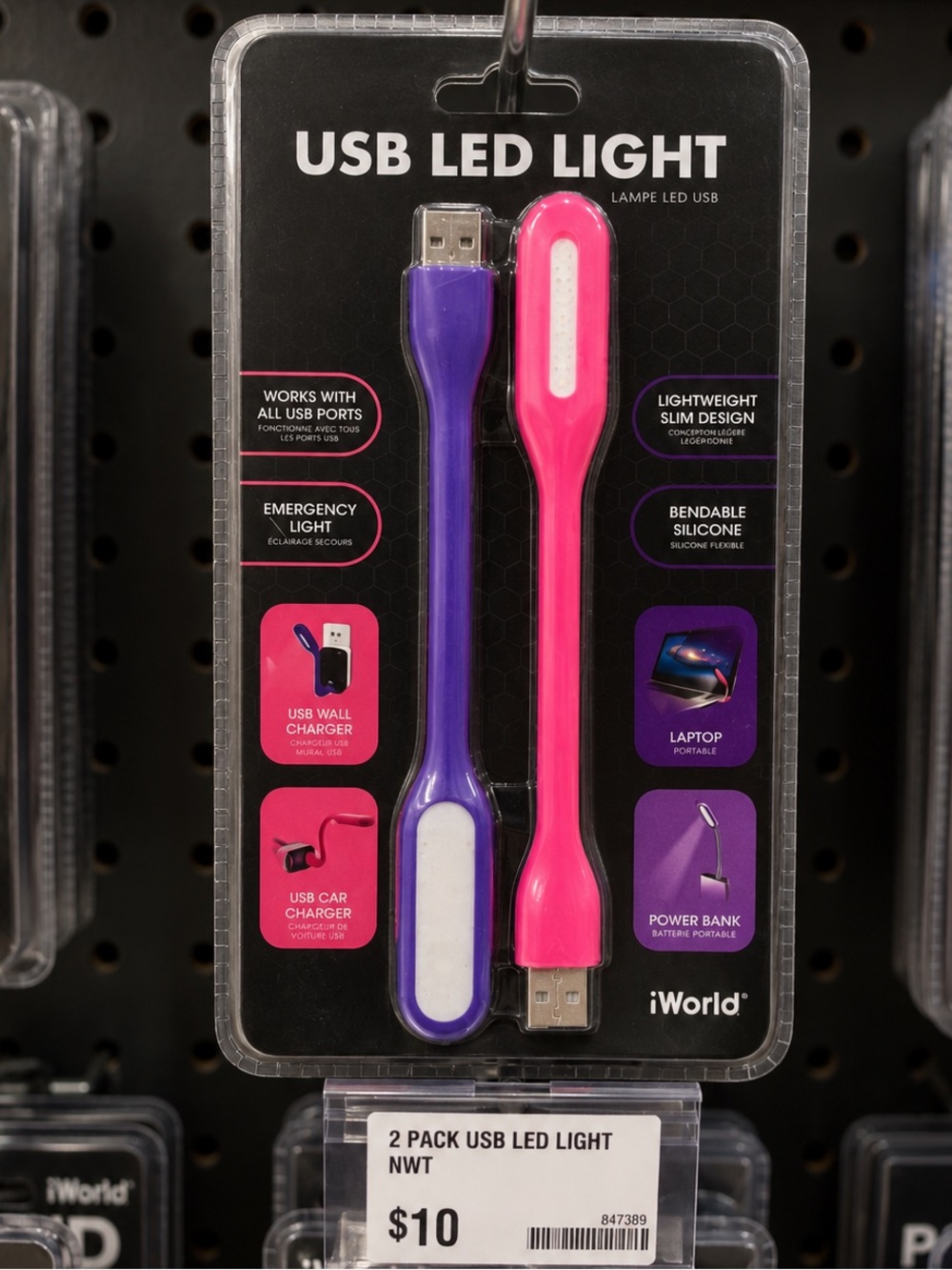 2 pack USB LED Light NWT